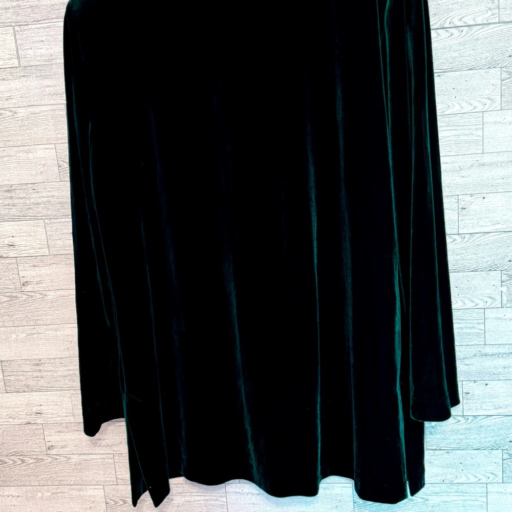 Vintage JBS LTD Jacket Womens Velvet Velour Emerald Green Sz-16 Shoulder Pads - Picture 10 of 14